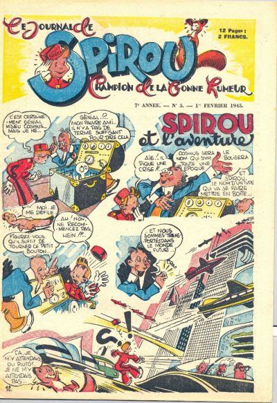 Cover for Le Journal de Spirou (Dupuis, 1938 series) #5/1945