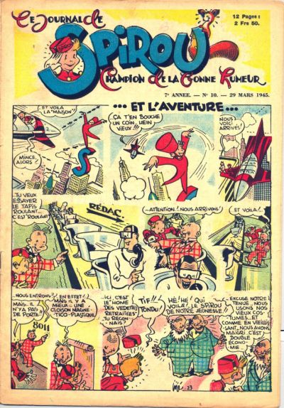 Cover for Le Journal de Spirou (Dupuis, 1938 series) #10/1945