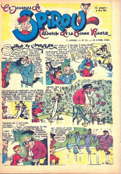 Cover for Le Journal de Spirou (Dupuis, 1938 series) #11/1945