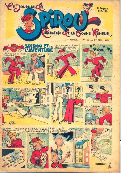 Cover for Le Journal de Spirou (Dupuis, 1938 series) #15/1945