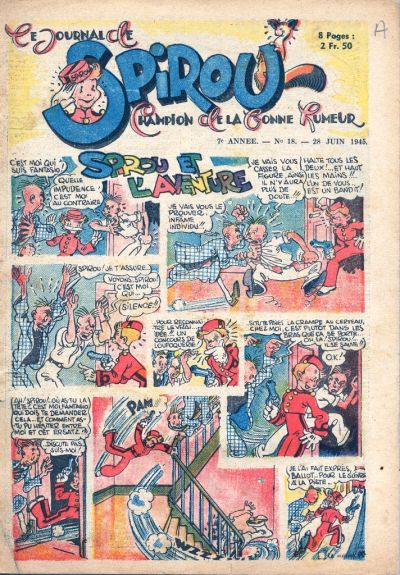 Cover for Le Journal de Spirou (Dupuis, 1938 series) #18/1945