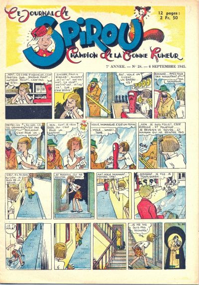 Cover for Le Journal de Spirou (Dupuis, 1938 series) #28/1945