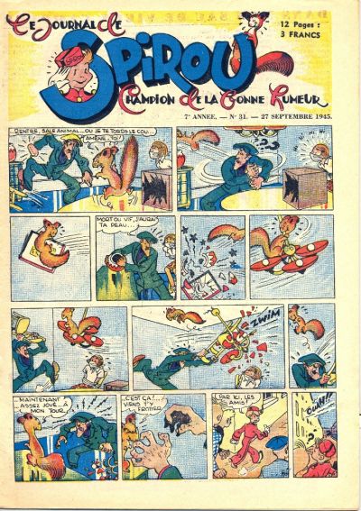 Cover for Le Journal de Spirou (Dupuis, 1938 series) #31/1945