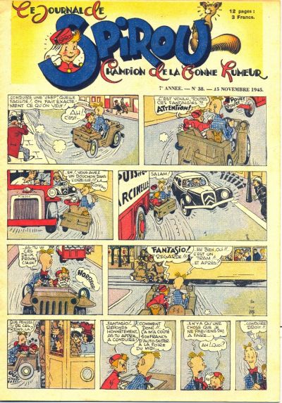 Cover for Le Journal de Spirou (Dupuis, 1938 series) #38/1945