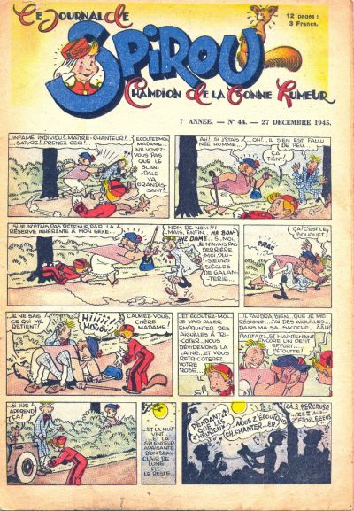 Cover for Le Journal de Spirou (Dupuis, 1938 series) #44/1945