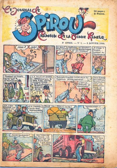 Cover for Le Journal de Spirou (Dupuis, 1938 series) #1/1946