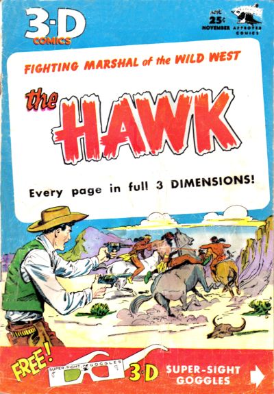 Cover for The Hawk 3-D (St. John, 1953 series) #1