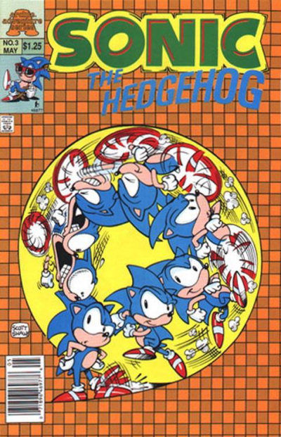 Cover for Sonic the Hedgehog (Archie, 1993 series) #3 [Newsstand]