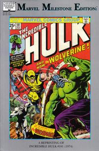 Cover Thumbnail for Marvel Milestone Edition: The Incredible Hulk #181 (Marvel, 1999 series) 
