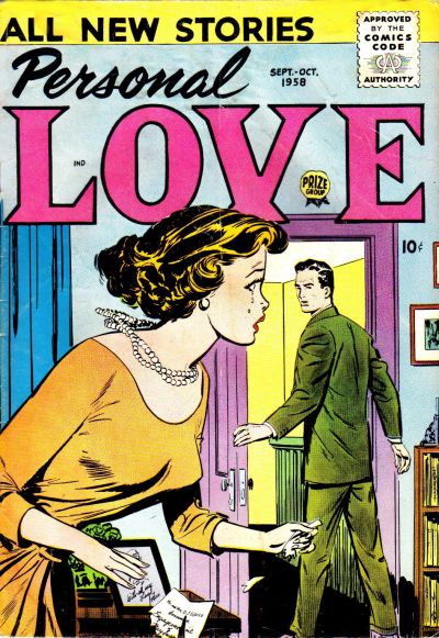 Cover for Personal Love (Prize, 1957 series) #v2#1