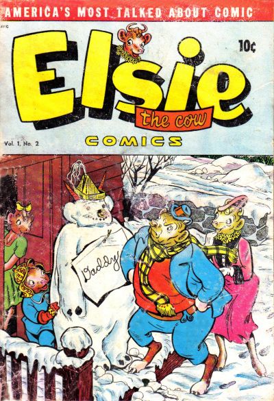 Cover for Elsie the Cow Comics (D.S. Publishing, 1949 series) #v1#2