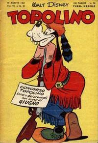 Cover for Topolino (Mondadori, 1949 series) #31