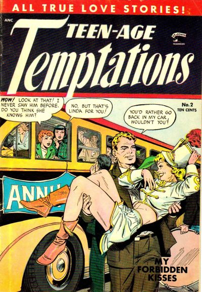 Cover for Teen-Age Temptations (St. John, 1952 series) #2