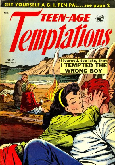Cover for Teen-Age Temptations (St. John, 1952 series) #9