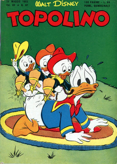 Cover for Topolino (Mondadori, 1949 series) #67