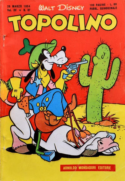 Cover for Topolino (Mondadori, 1949 series) #87