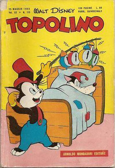 Cover for Topolino (Mondadori, 1949 series) #115