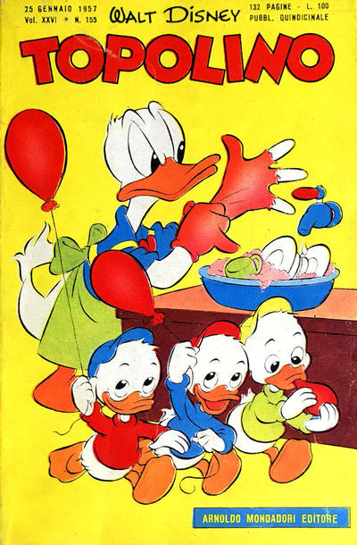 Cover for Topolino (Mondadori, 1949 series) #155