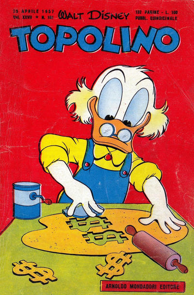 Cover for Topolino (Mondadori, 1949 series) #161