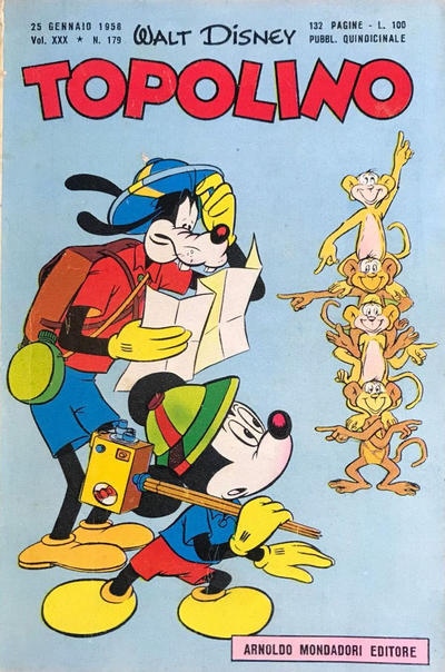 Cover for Topolino (Mondadori, 1949 series) #179