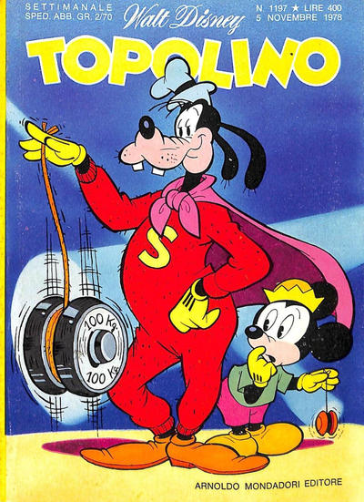 Cover for Topolino (Mondadori, 1949 series) #1197