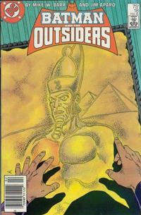 Cover for Batman and the Outsiders (DC, 1983 series) #18 [Newsstand]