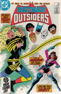 Cover Thumbnail for Batman and the Outsiders (DC, 1983 series) #20 [Direct]