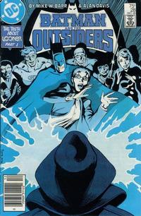 Cover Thumbnail for Batman and the Outsiders (DC, 1983 series) #28 [Newsstand]