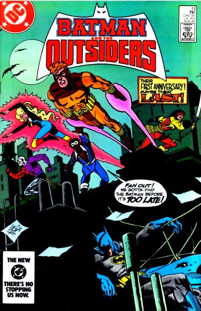 Cover for Batman and the Outsiders (DC, 1983 series) #13 [Direct]