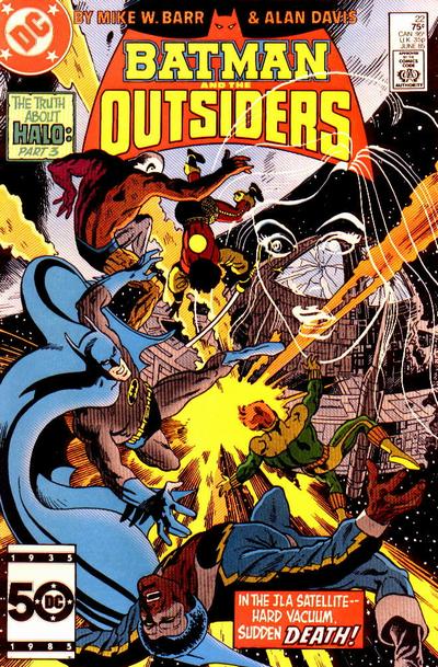 Cover for Batman and the Outsiders (DC, 1983 series) #22 [Direct]