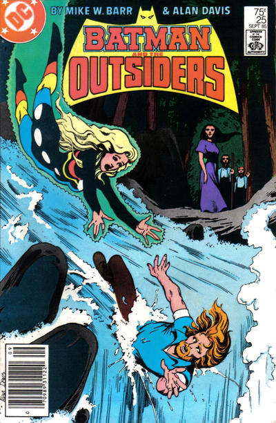 Cover for Batman and the Outsiders (DC, 1983 series) #25 [Newsstand]