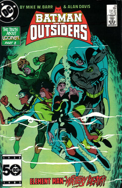 Cover for Batman and the Outsiders (DC, 1983 series) #29 [Direct]