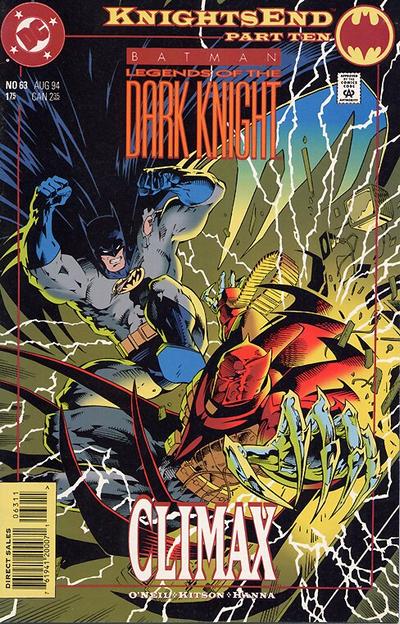 Cover for Batman: Legends of the Dark Knight (DC, 1992 series) #63 [Direct Sales]
