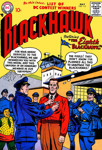 Cover for Blackhawk (DC, 1957 series) #112