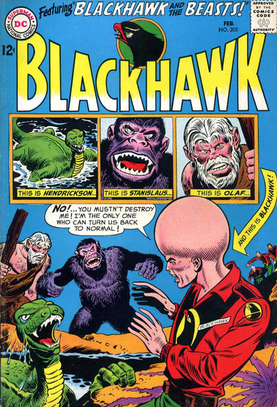 Cover for Blackhawk (DC, 1957 series) #205