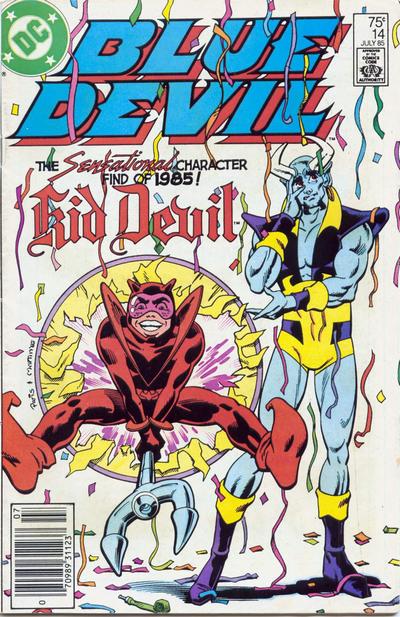 Cover for Blue Devil (DC, 1984 series) #14 [Newsstand]