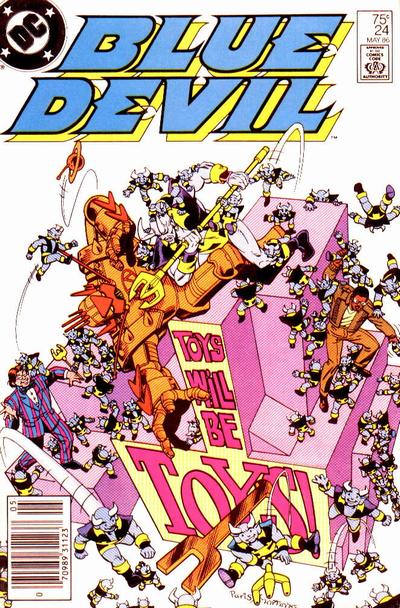 Cover for Blue Devil (DC, 1984 series) #24 [Newsstand]