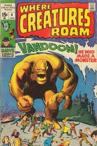 Cover for Where Creatures Roam (Marvel, 1970 series) #4