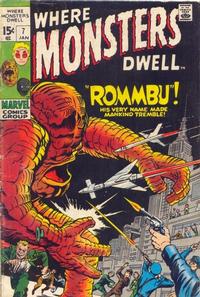Cover Thumbnail for Where Monsters Dwell (Marvel, 1970 series) #7