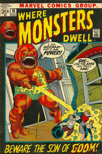 Cover for Where Monsters Dwell (Marvel, 1970 series) #16
