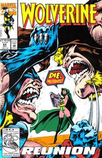 Cover Thumbnail for Wolverine (Marvel, 1988 series) #62 [Direct]
