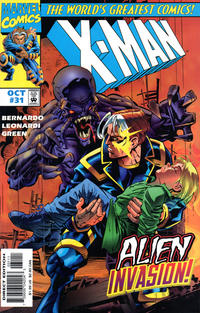 Cover for X-Man (Marvel, 1995 series) #31 [Direct Edition]