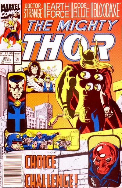 Cover for Thor (Marvel, 1966 series) #456 [Newsstand]