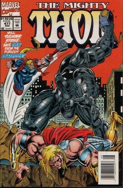 Cover for Thor (Marvel, 1966 series) #477 [Newsstand]