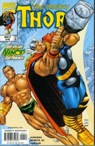 Cover for Thor (Marvel, 1998 series) #4 [Direct Edition]