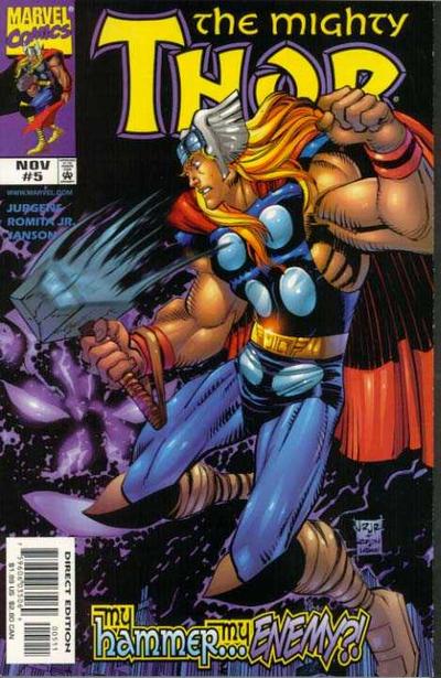 Cover for Thor (Marvel, 1998 series) #5 [Newsstand]