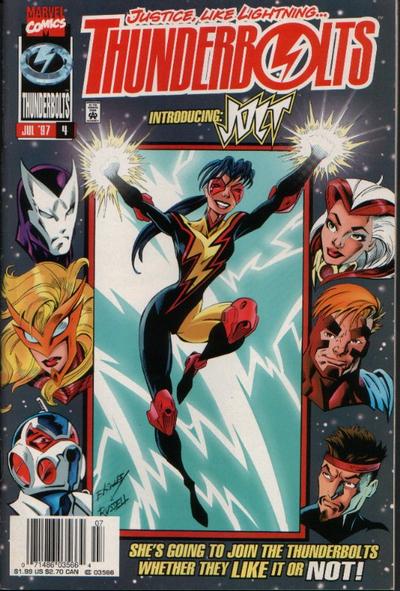 Cover for Thunderbolts (Marvel, 1997 series) #4 [Newsstand]