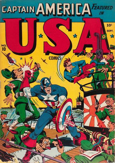 Cover for U. S. A. Comics [USA Comics; U.S.A. Comics] (Marvel, 1941 series) #10