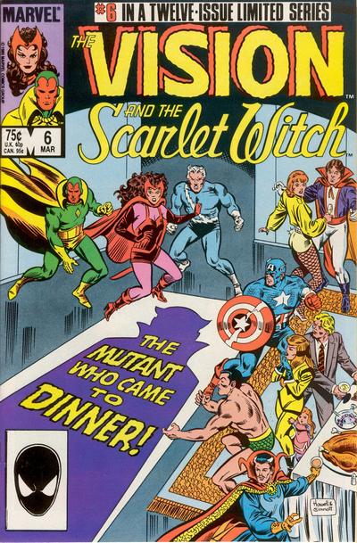Cover for The Vision and the Scarlet Witch (Marvel, 1985 series) #6 [Direct]