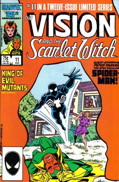 Cover for The Vision and the Scarlet Witch (Marvel, 1985 series) #11 [Direct]
